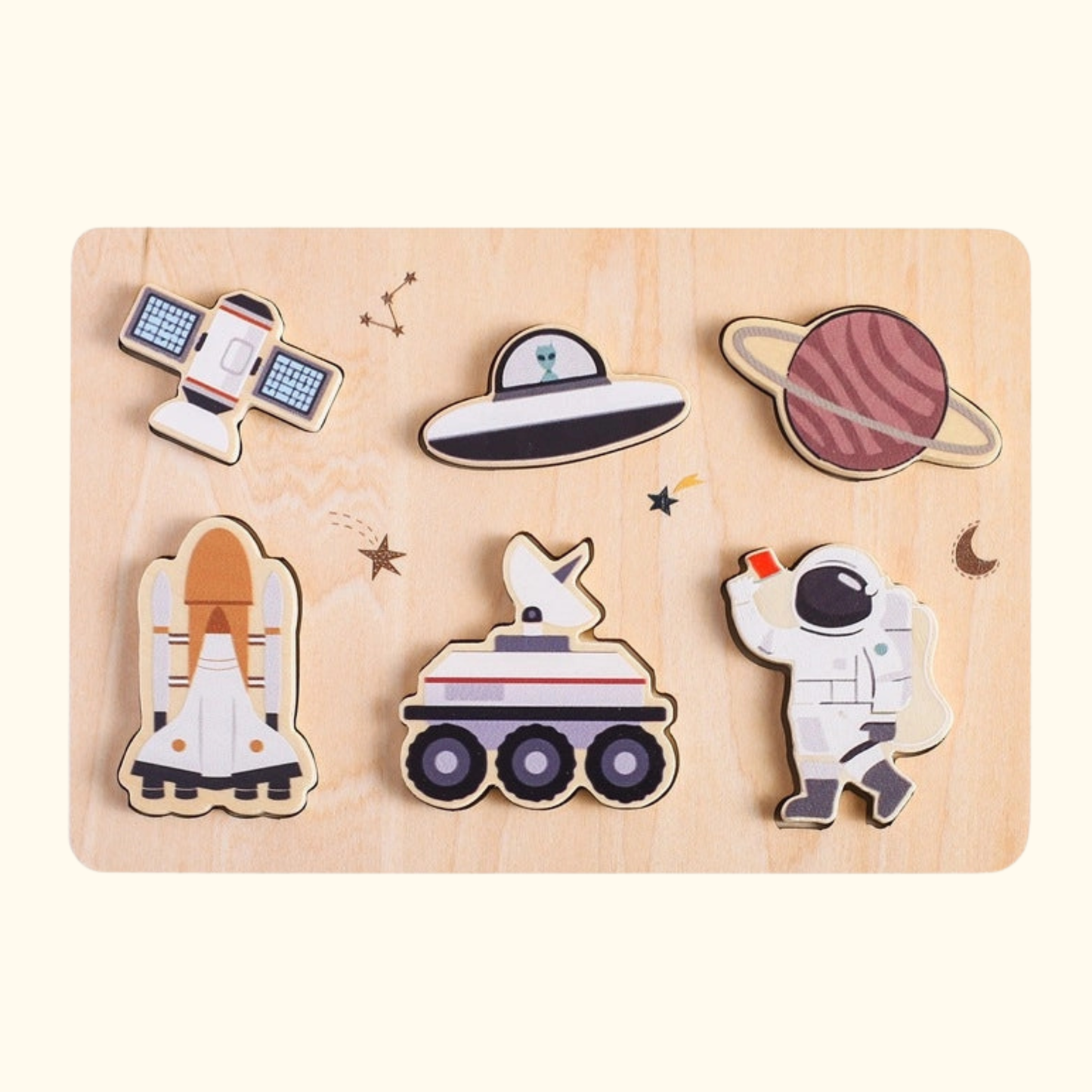 Space Adventure Wooden Puzzle