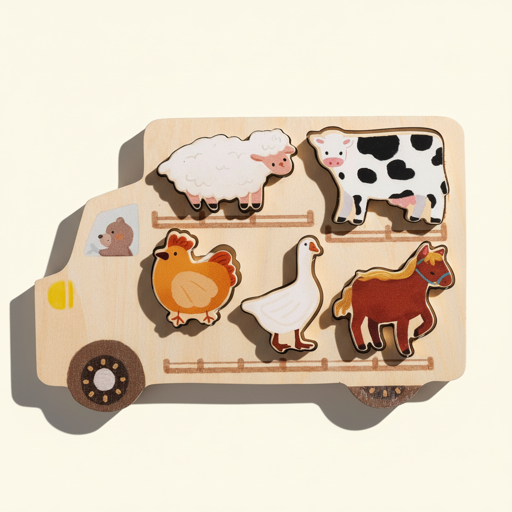 Farm Animal Wooden Puzzle