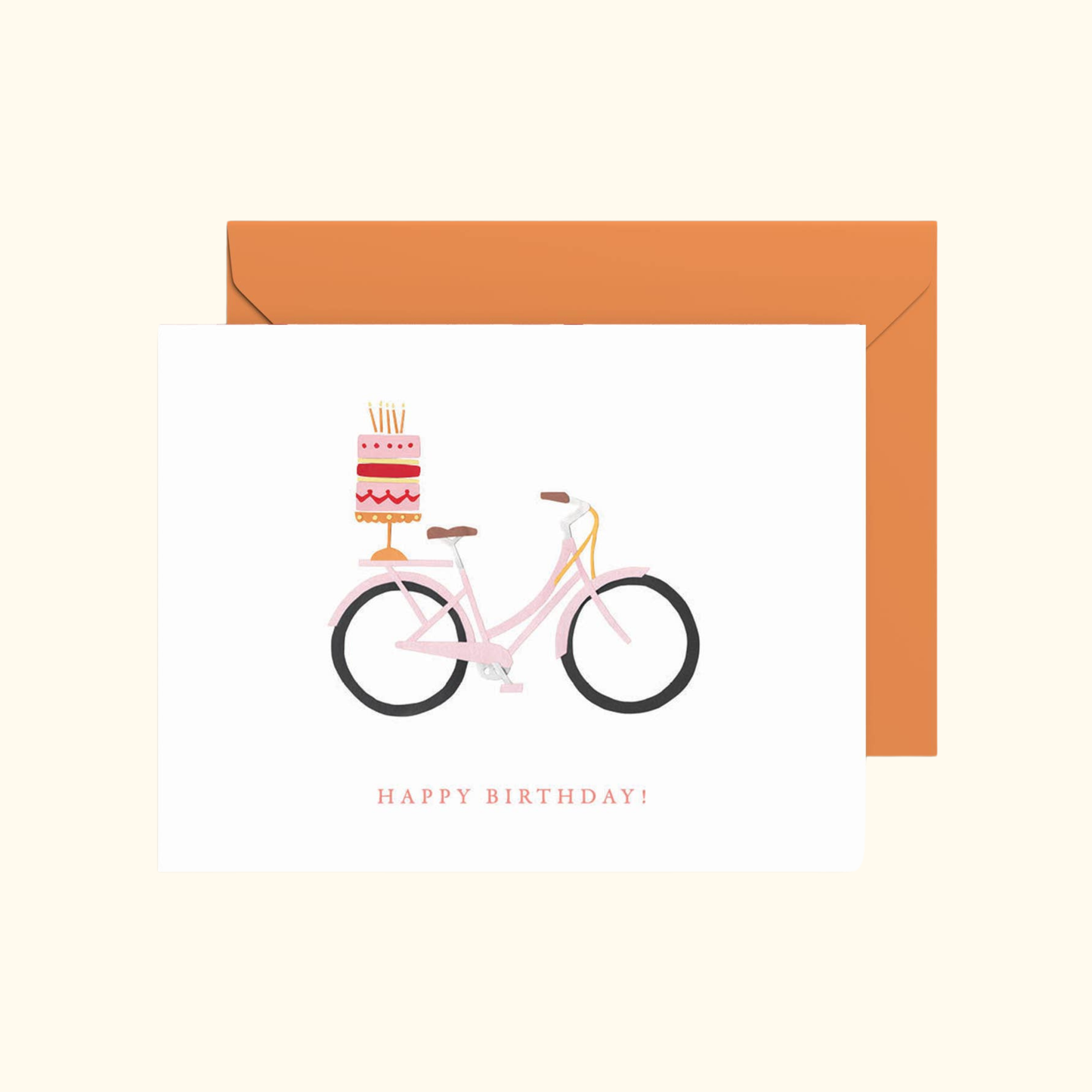 Pink Birthday Bike Card