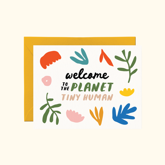 Welcome To The Planet Card Baby Card