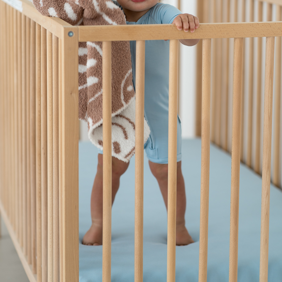 Bamboo Shortie Playsuit | Alaskan Blue