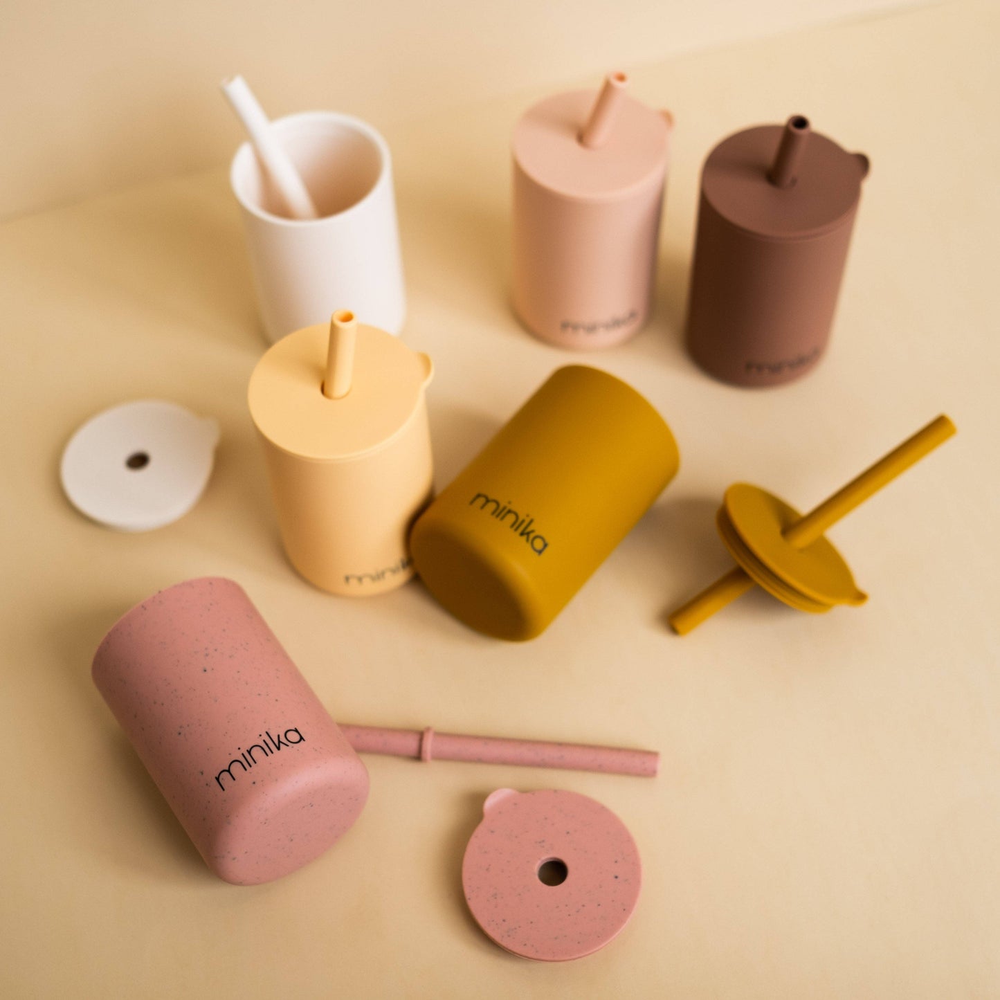 Straw cup with lid - Sorbet