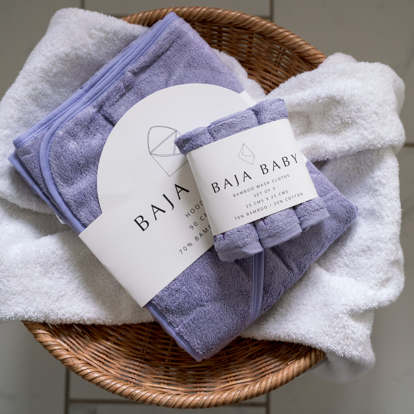 Bamboo/Cotton Hooded Towel | Mist