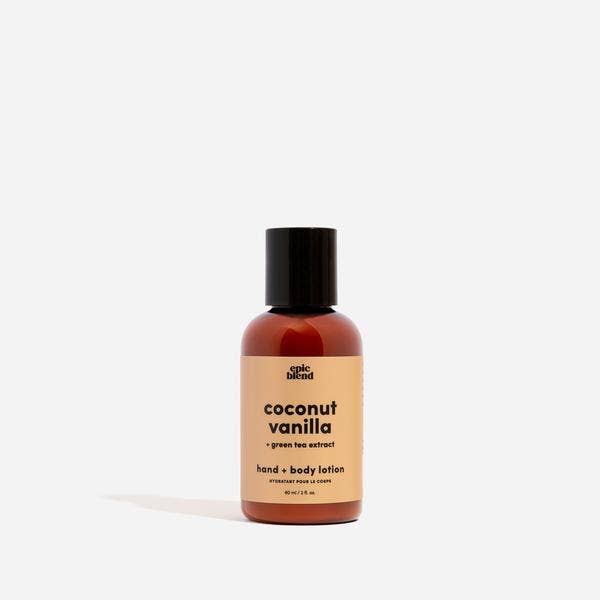 Epic Blend - Coconut Vanilla Hand and Body Lotion Vegan: 8oz (6+ Half Price Tester)