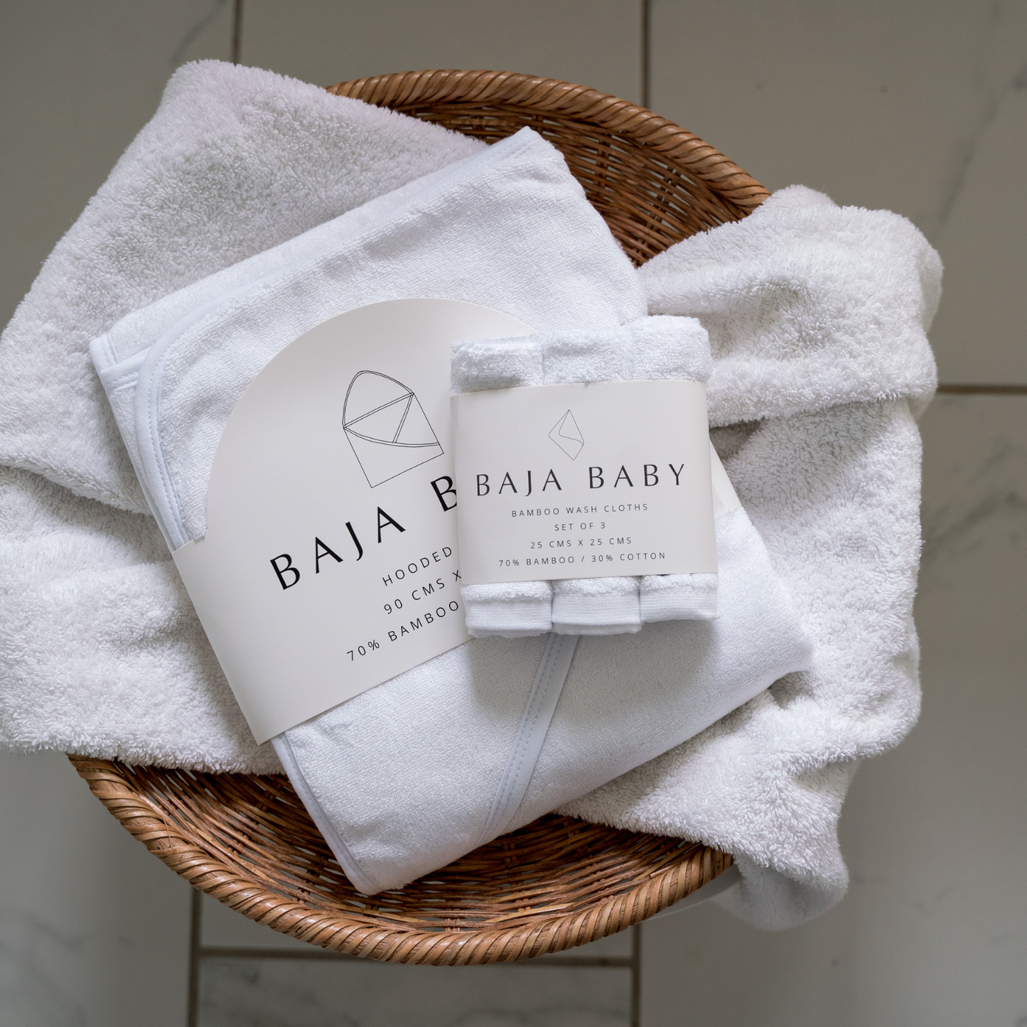 Bamboo/Cotton Hooded Towel | Mist