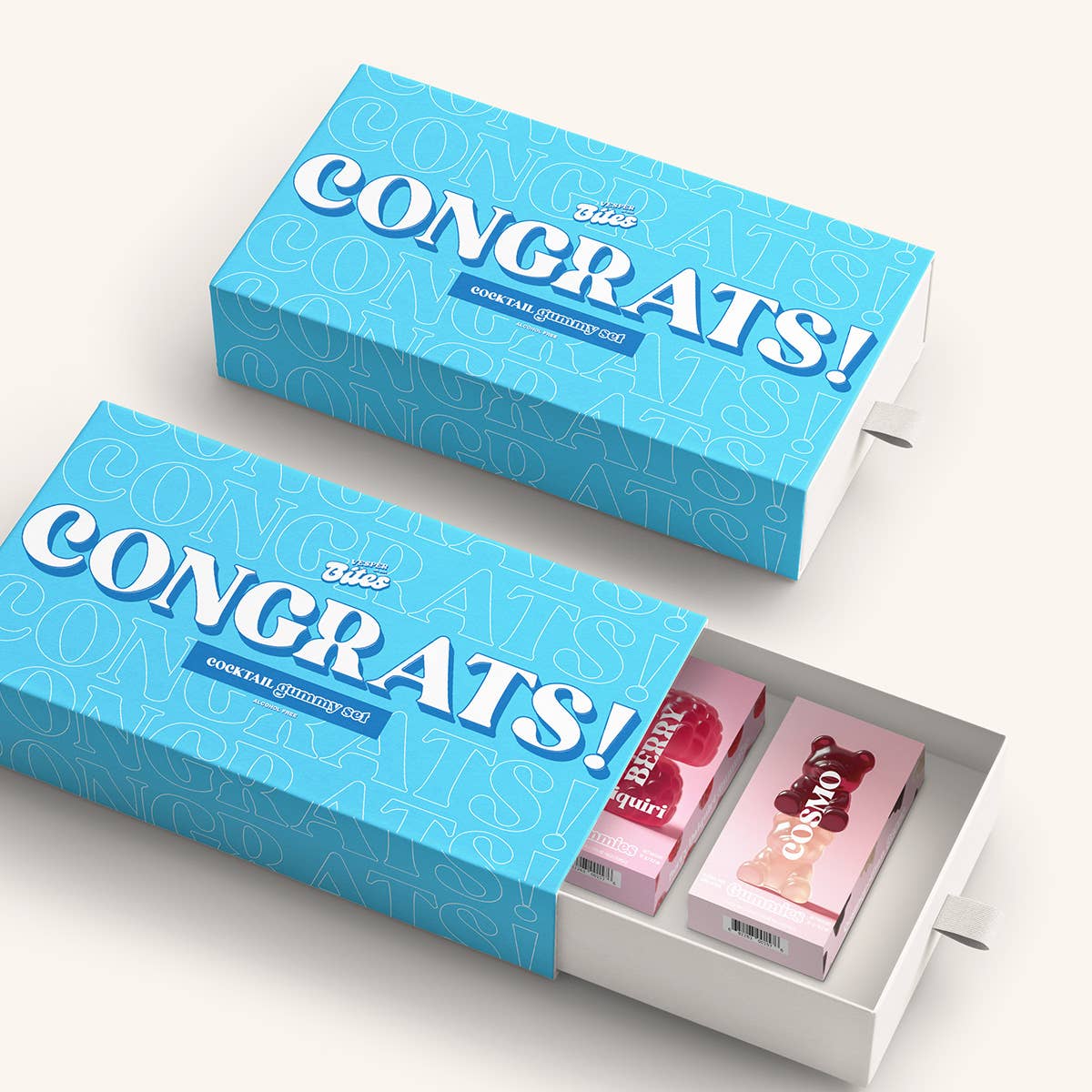 Congrats! Cocktail Flavoured Gummy Gift Box (Alcohol-Free)