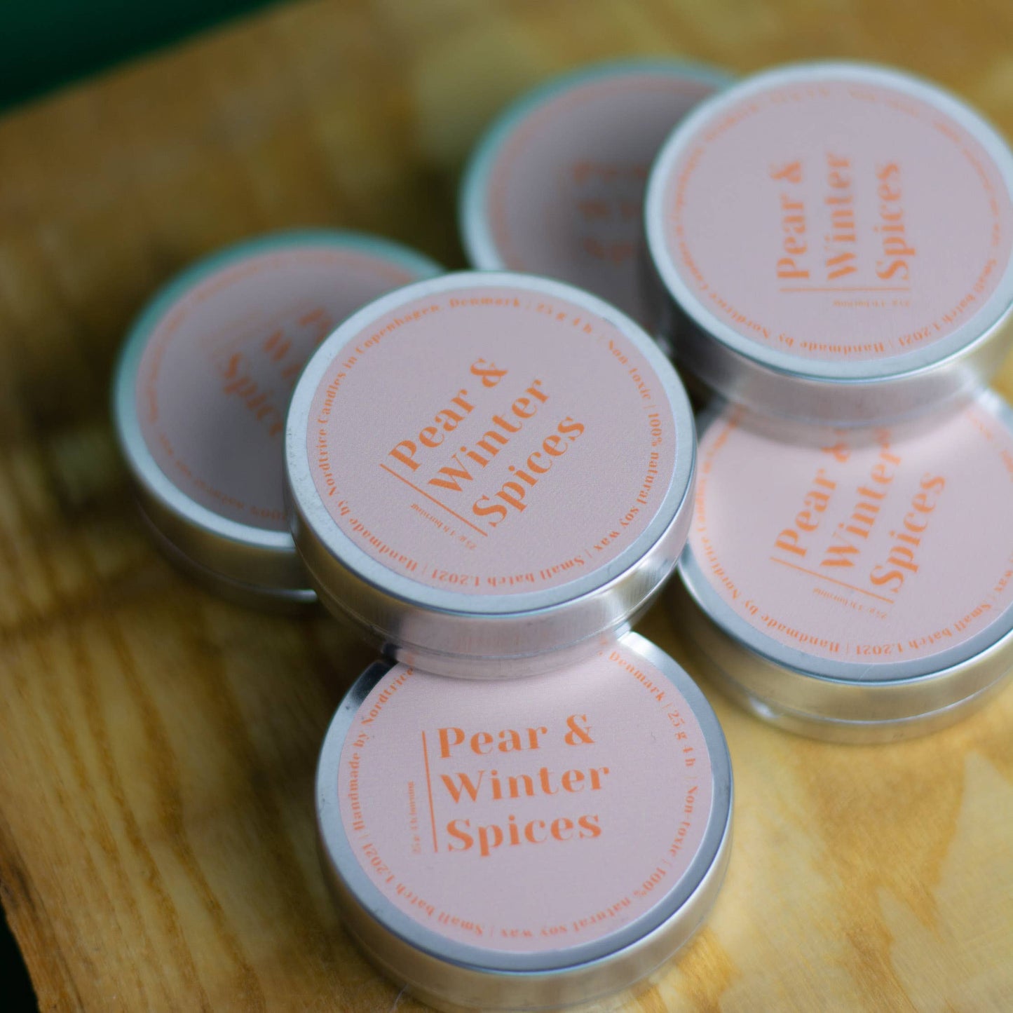 Pear and Winter Spices Mini Soy Candle
