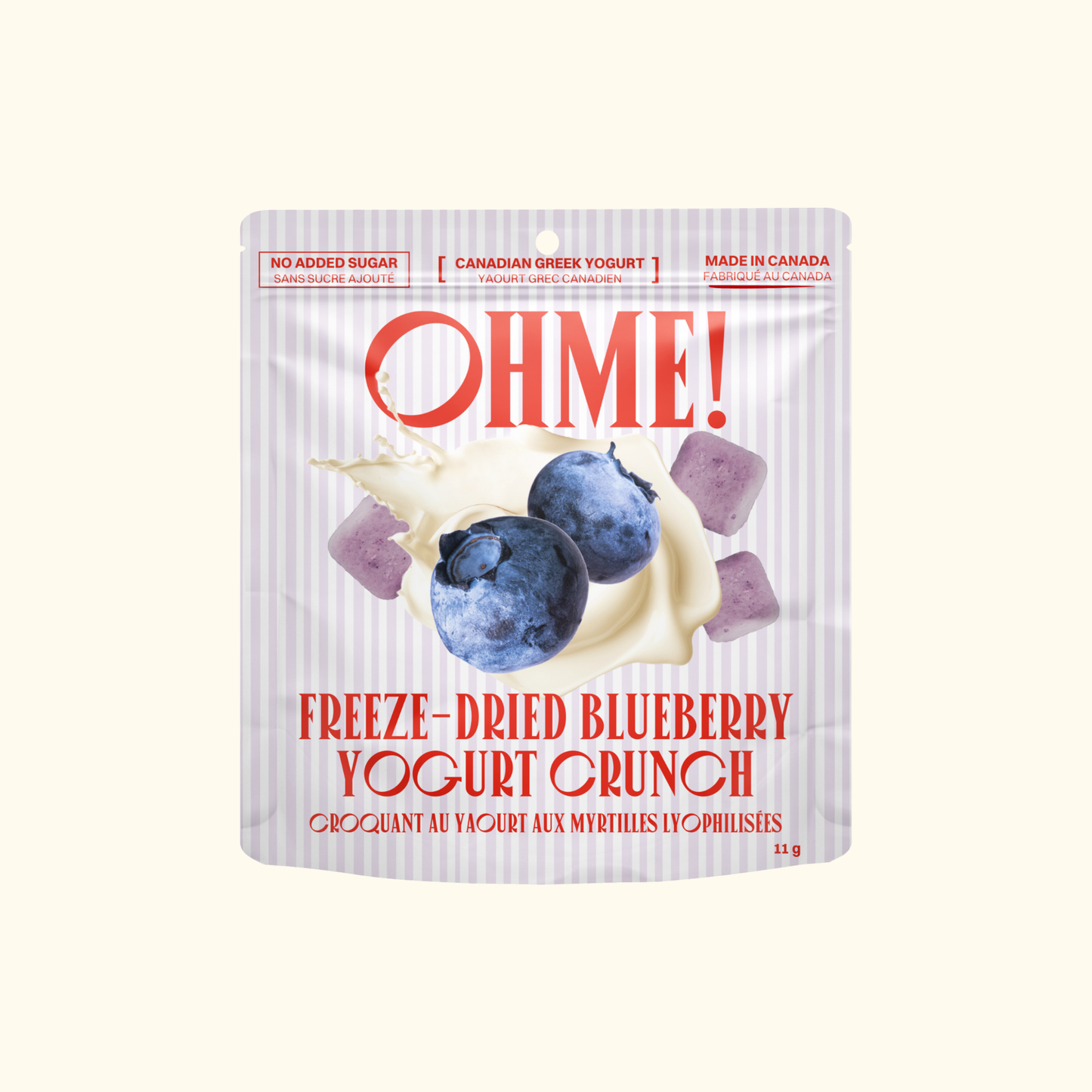 Freeze-Dried Blueberry Yogurt Crunch