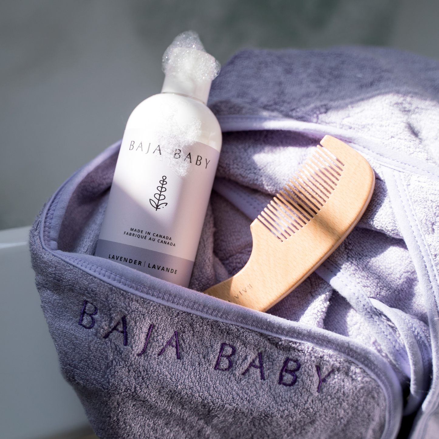 Bamboo/Cotton Hooded Towel | Mist