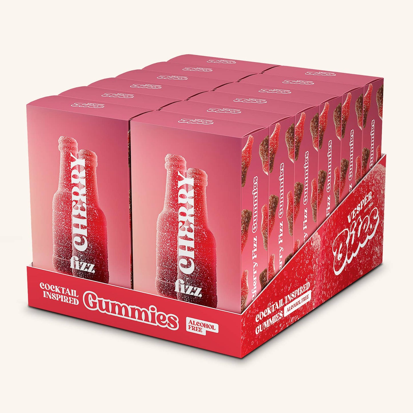 Cherry Fizz Gummies (Alcohol Free)