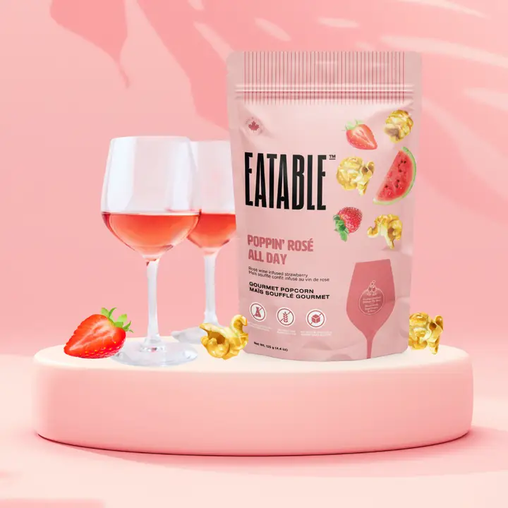 Poppin' Rosé All Day Gourmet Caramel Popcorn
