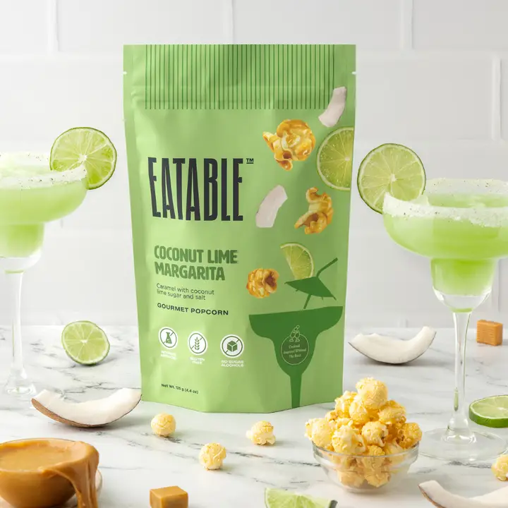 Coconut Lime Margarita Gourmet Caramel Popcorn