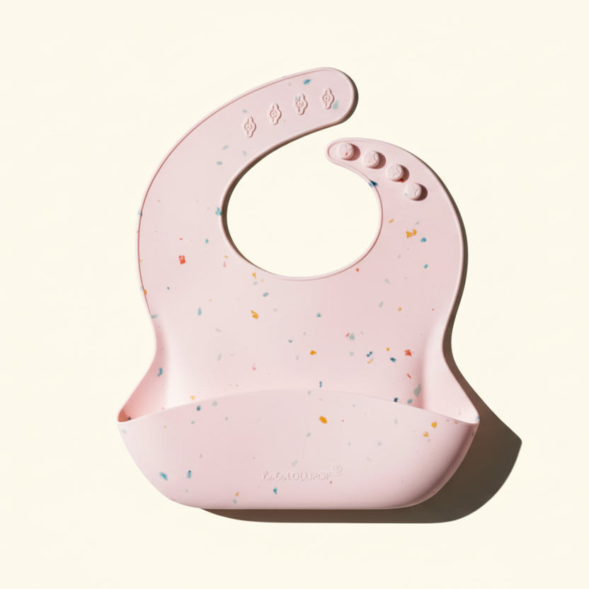Silicone Bib - Confetti Blush