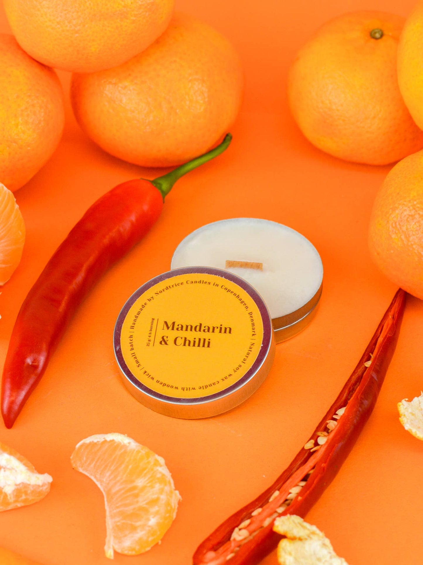 Mandarin & Chilli Mini Soy Candle