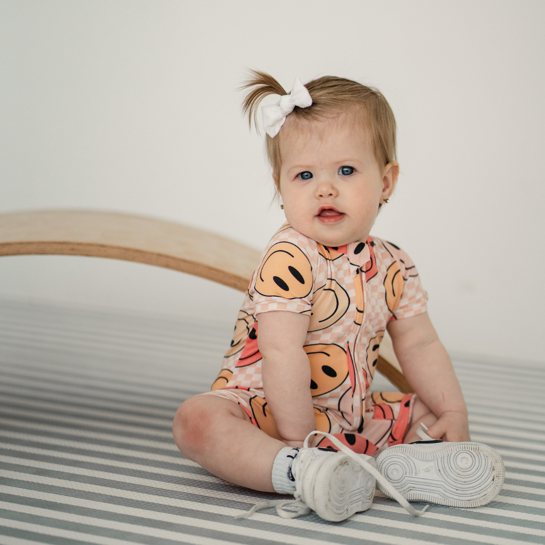 Bamboo Shortie Playsuit | Alaskan Blue