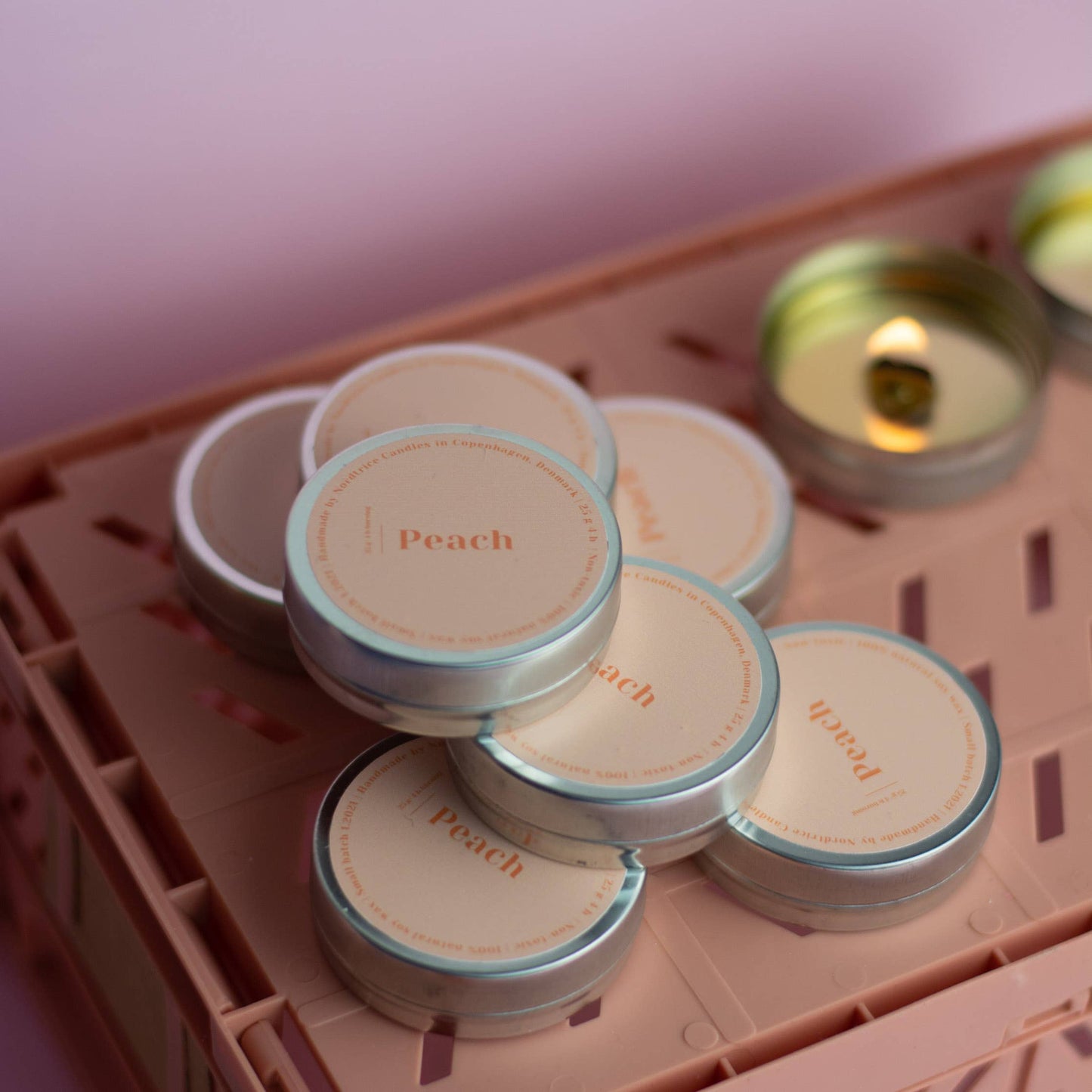 Peach Mini Soy Candle