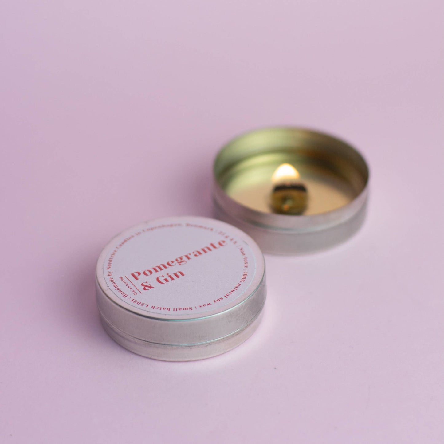 Pomegranate & Gin Mini Soy Candle