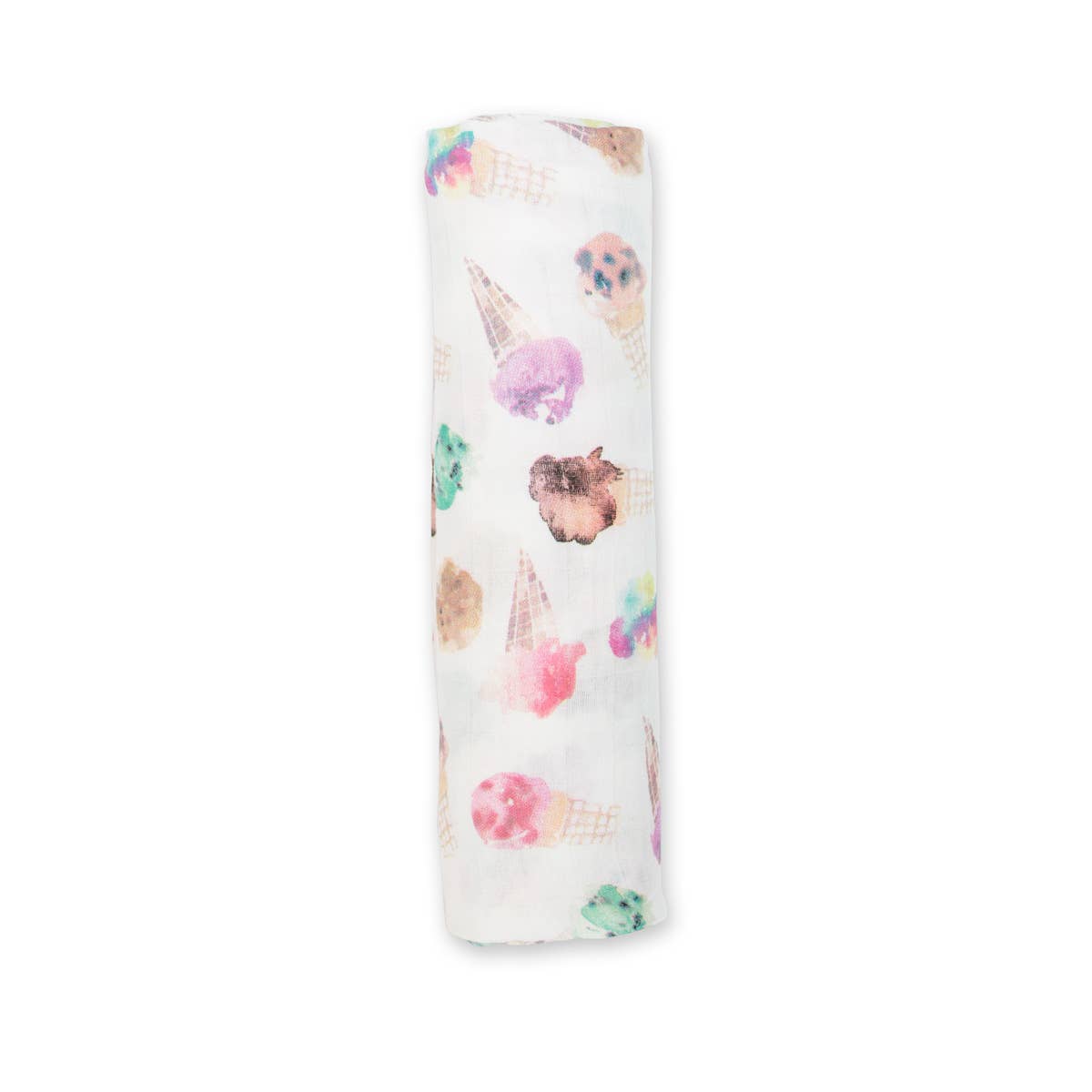 Muslin Bamboo Swaddle Blanket – Ice Cream