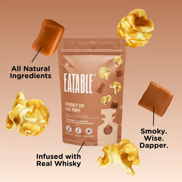 Whisky on the Pops Gourmet Caramel Popcorn
