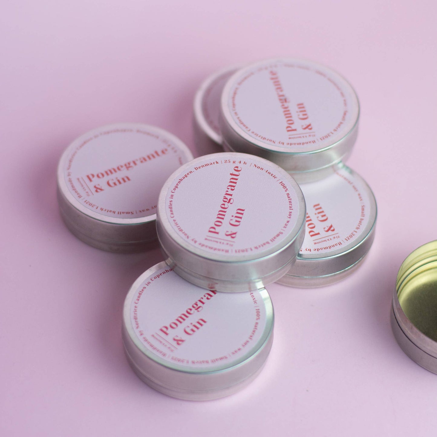 Pomegranate & Gin Mini Soy Candle