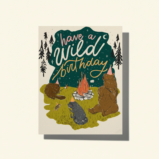 Have a wild birthday greeting card