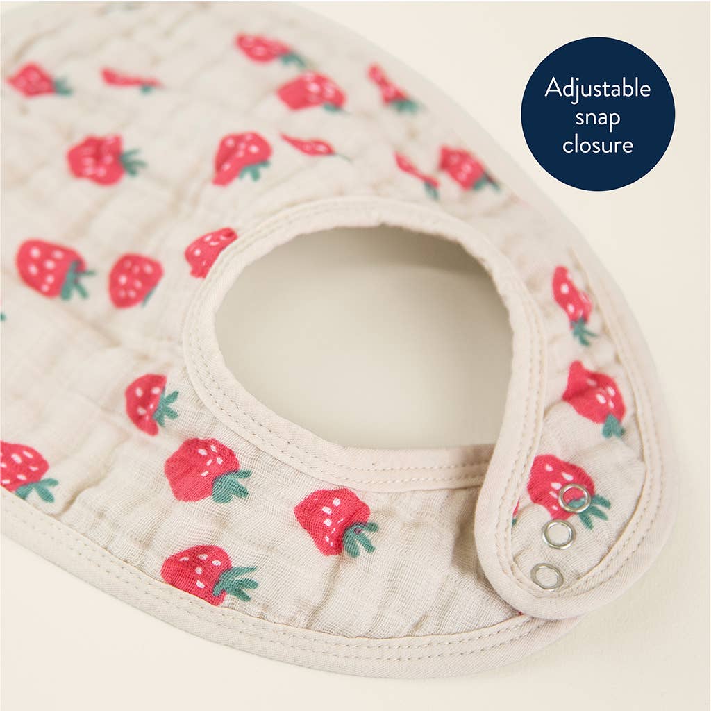 Itzy Bibs | Strawberries + Cream
