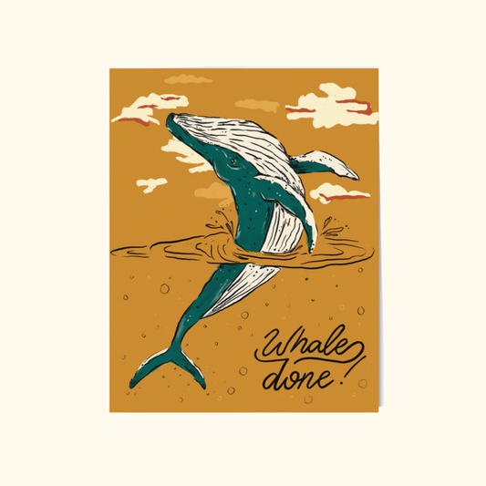 Whale Done Card
